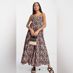 ASOS Leopard Print Maxi Dress